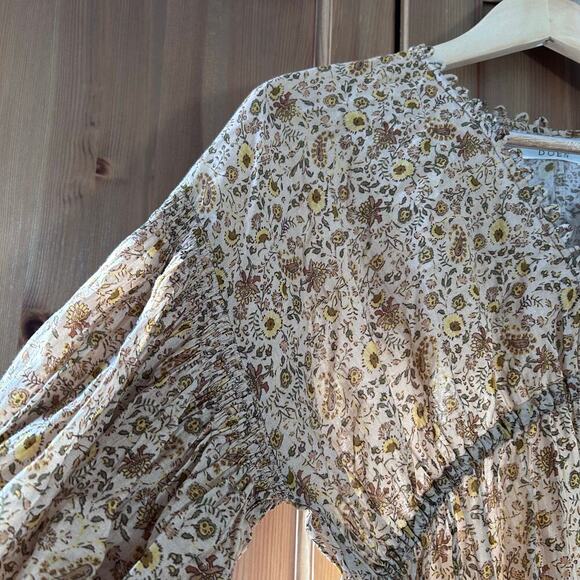 Doen Floral Mini Dress in Brown - Picture 6 of 12